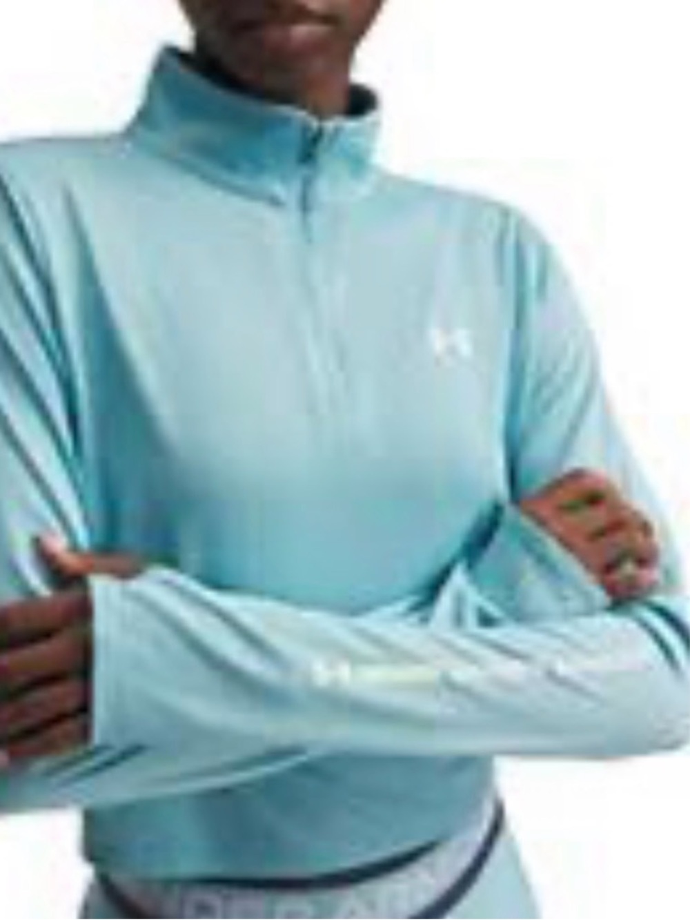 Under Armour Womens Aqua 1/4 Zip Performance Top